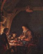 Old Woman Cutting Bread, Gerard Dou